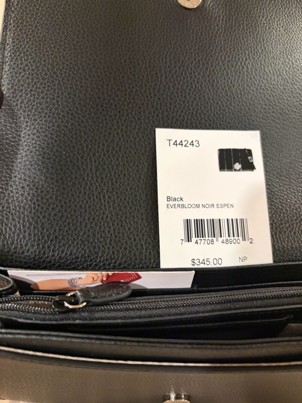 Brighton Noir Espen Everbloom Convertible Organizer Bag - Picture 4 of 7
